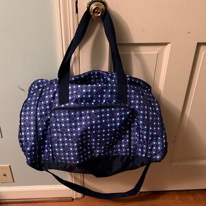 Thirty One Polka Dot Blue duffle Bag